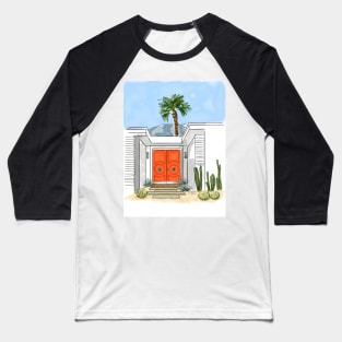 Orange Palm Springs Door Baseball T-Shirt